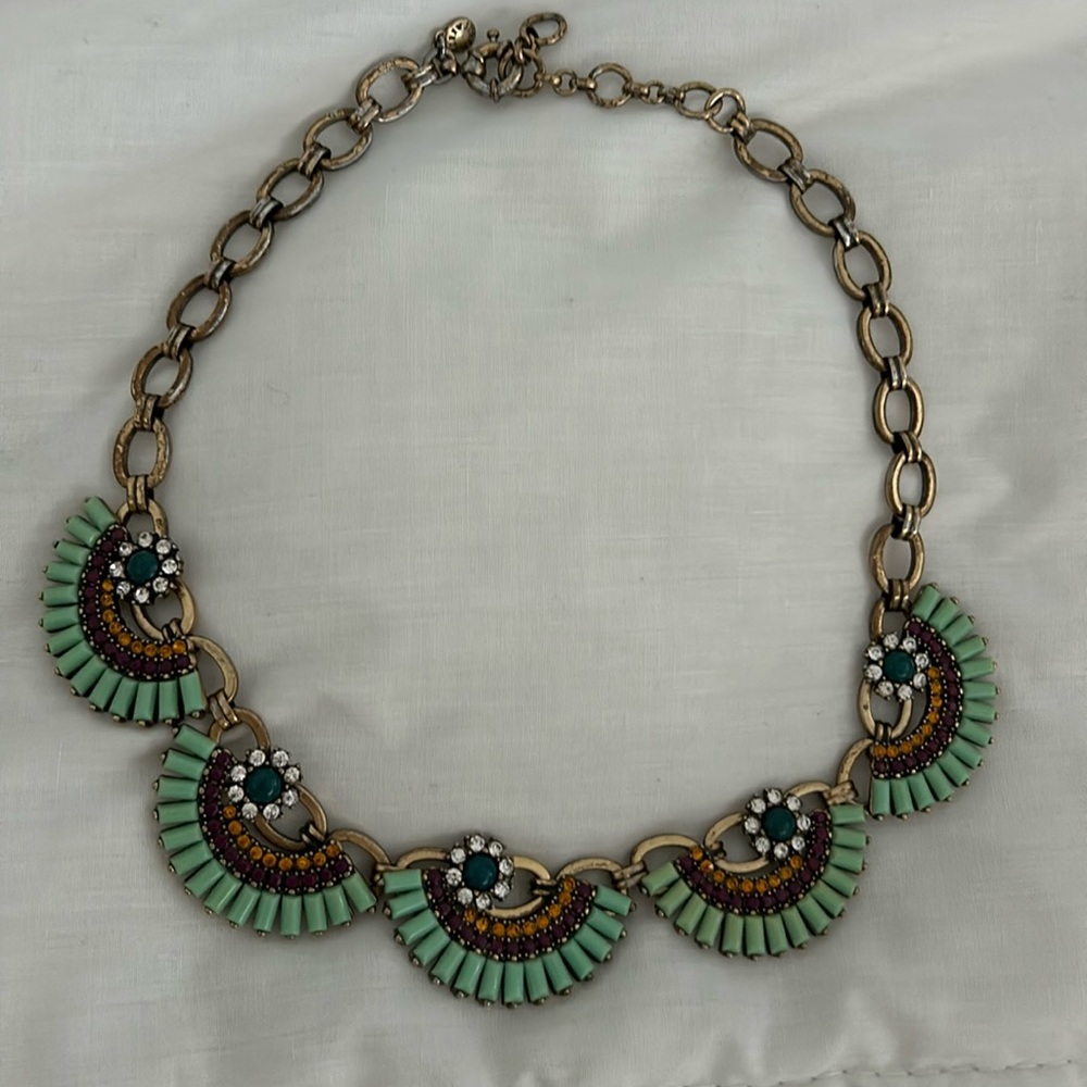 Jcrew half moon necklace
